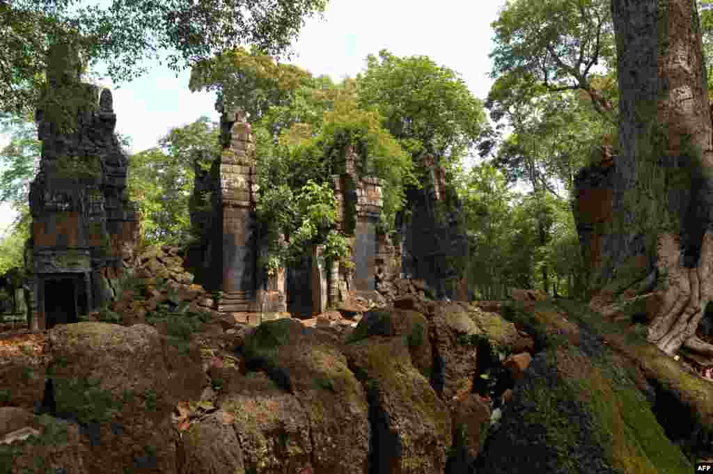 The Prasat Chen temple at Preah Vihear in Cambodia