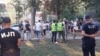 Novinarske ekipe tokom jednog od antivladinih protesta u Beogradu, 13. septembar 2025.