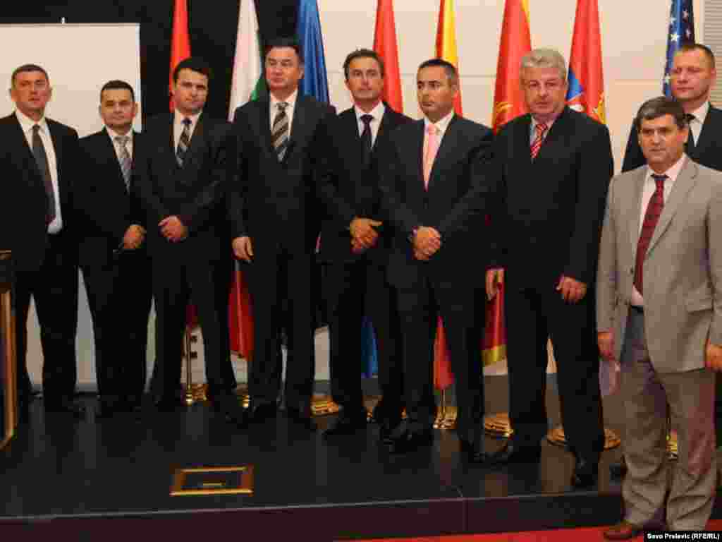 Crna Gora - Predstavnici policija iz regiona na skupu u Budvi, 19.09.2011. Foto: RSE / Savo Prelević 