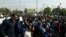 Iranian steel workers protesting in the southern city of Ahvaz for unpaid wages. March 2017