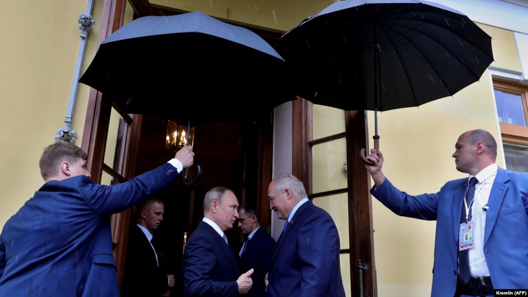 Владимир Путин и Александр Лукашенко