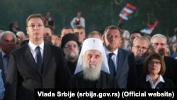 Aleksandar Vučić, patrijarh Irinej, Milorad Dodik, Maja Gojković