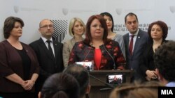Ленче Ристеска, Катица Јанева, Фатиме Фетаи, Гаврил Бубевски и Лиле Стефанова