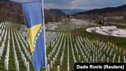 Memorijalni centar Srebrenica-Potočari u kojem su ukopane žrtve genocida, 16. aprila 2021.