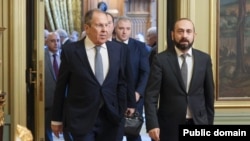 Russia - Russian Foreign Minister Sergei Lavrov and his Armenian counterpart Ararat Mirzoyan meet in Moscow, January 21, 2025. (Photo by the Russian Foreign Ministry)