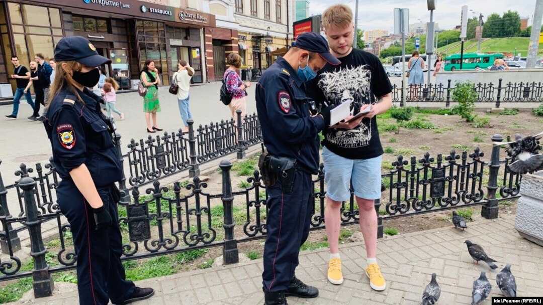 Никита Храмов на акции 1 августа