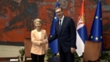 Ursula von der Leyen meet Aleksandar Vučić in Belgrade