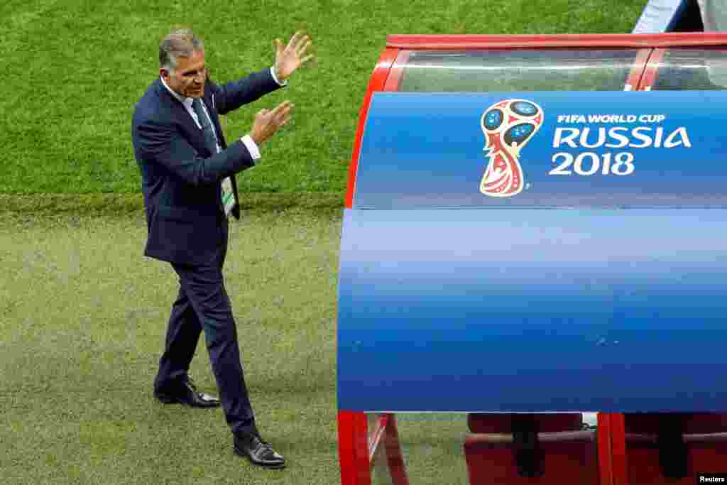 Soccer Football - World Cup - Group B - Iran vs Spain - Kazan Arena, Kazan, Russia - June 20, 2018 Iran coach Carlos Queiroz REUTERS/John Sibley