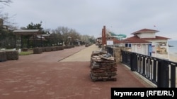 Набережная Феодосии, аннексированный Крым, март 2026 года