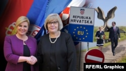 Grabar-Kitarović i Nikolić (ambasadorisa Srbije u Hrvatskoj), Kameni cvijet u Jasenovcu, susret Vučić i Kitarović 