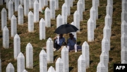 Memorijalno groblje u Potočarima pored Srebrenice na 30. godišnjicu genocida, 11. juli 2025. 