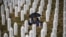 Memorijalno groblje u Potočarima pored Srebrenice na 30. godišnjicu genocida, 11. juli 2025. 