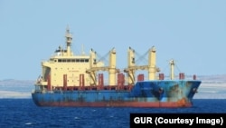 Підсанкційне судно, яке використовувалось для контрабанди краденого зерна. Джерело: ГУР України