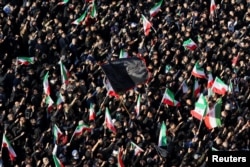 Правительственный митинг в Тегеране после новостей о смерти Хаменеи, 1 марта