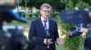 Ministrul german al Afacerilor Externe, Johann Wadephul, susține o declarație de presă în timpul primei sale vizite în R. Moldova. Chișinău, 1 iulie 2025.