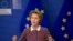 Ursula von der Leyen, az Európai Bizottság elnöke Brüsszelben 2020. február 19-én