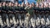 Женщины-военные на параде ко Дню Независимости Украины. Киев, 24 августа 2018 года