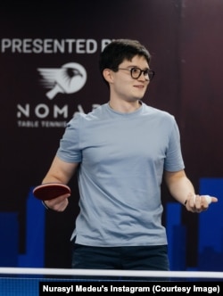 Нұрасыл Медеу екі университеттегі үлесінен бөлек Nomad үстел теннисі академиясының иесі (сурет Нұрасыл Медеудің Instagram парағынан алынды)