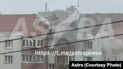 Поврежденный в результате атаки дом в Самаре. Фото: Astra