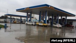 یک تانک تیل در شهر کابل