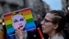 Tüntetés Budapesten a Pride felvonulást betiltó törvény ellen, 2025. március 25-én
