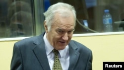 Ratko Mladic attends his trial in The Hague on May 16.