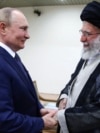 Російський лідер Володимир Путін та верховний лідер Ірану аятола Алі Хаменеї. Тегеран, 19 липня 2022 року