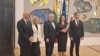 На адкрыцьці інфармацыйнага пункту