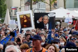 Demonstracije protiv vlade slovenačkog premijera Janeza Janše, u Ljubljani, Slovenija, 28. maja 2021.