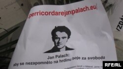 Praga, comemorarea lui Jan Palach, 16 ianuarie 2009.