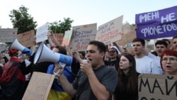 Протест проти закону, що обмежує незалежність НАБУ та САП. Київ, 24 липня 2025 року