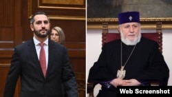 ნიკოლ ფაშინიანის პოლიტიკურ გუნდსა და კათალიკოსს შორის დაპირისპირება გრძელდება. გარეკანზე: რუბენ რუბინიანი და გარეგინ მეორე