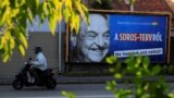 Panou cu George Soros în Ungaria