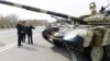 Azerbaijan - President Ilham Aliyev inspects T-90 tanks and other weapons purchased from Russia at a military base in Nakhichevan, 7Apr2014.