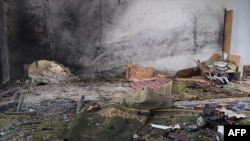 مسجد «امام علی بن ابی‌طالب» در محله وادی الذهب شهر حمص پس از انفجار روز جمعه، ۵ دی