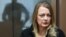 Sarah Krivanek attends a court hearing in Ryazan in November.