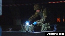На місці вибуху, у результаті якого загинув 20-річний солдат однієї з військових частин, Вінниця, 13 квітня 2017 року
