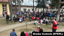 Pauza niških studenata i srednjoškolaca u Markovcu, 10. mart 2025.