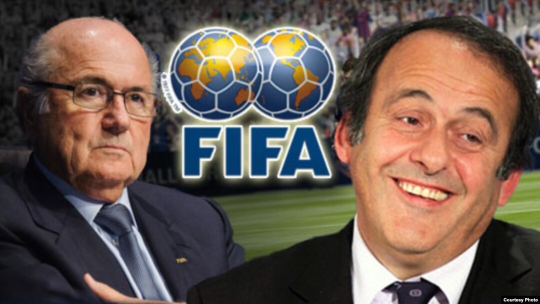 Bivši čelnici FIFA -e i UEFA-e Joseph Blatter i Michel Platini 