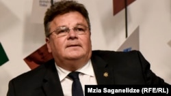 Lithuanian Foreign Minister Linas Linkevicius says he is "skeptical" of the Italian proposal.