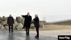 İlham Əliyev Bakı Ağ Şəhər bulvarında - 30 mart 2015