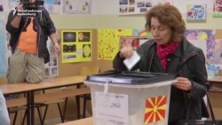 Presidential Candidates Vote In North Macedonia's Runoff