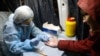 A man undergoes a blood test at a mobile HIV testing unit in Yekaterinburg. (file photo)