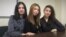 Tatarstan -- Aigul Akhmatova, Tasia Albarinho, Dina Nurm, activists of FemQizlar (ФемКызлар) feminist group, Kazan, undated