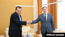 Міністр закордонних справ України Костянтин Грищенко зустрівся з Міністром закордонних справ Литви Аудронюсом Ажубалісом, 17 червня 2010 року