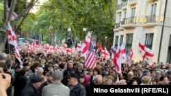 Tbilisidə etiraz aksiyası. 26 may, 2026-cı il