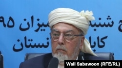The late head of Afghanistan's High Peace Council Pir Saye Ahmed Gailani (file photo)