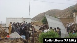 Afghanistan -- Floods in Pol-e-Khomri center of Baghlan Province has killed about 3 and more than 1000 families displaced from their houses, 08 May 2014