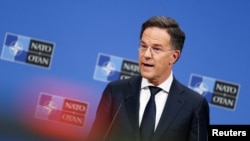 Generalni sekretar NATO-a Mark Rutte na pres-konferenciji, Brisel, 11. februara 2026.