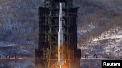 Один із попередніх ракетних пусків у Північній Кореї (архівне фото)